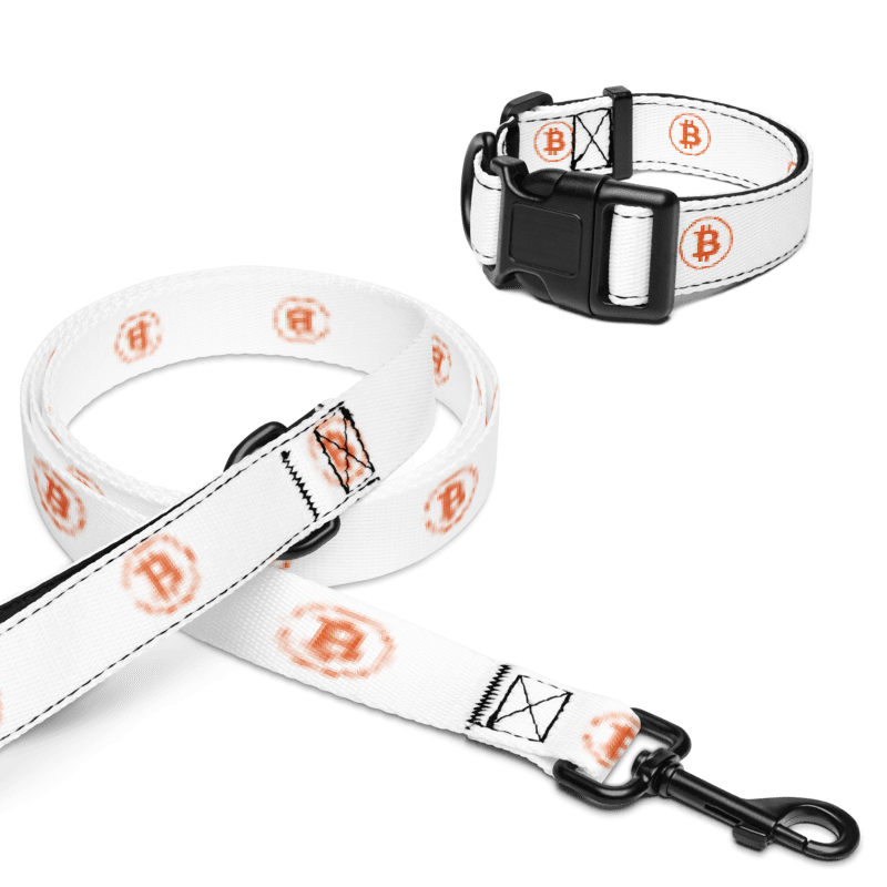 BTC Circle Logo Pet collar & leash