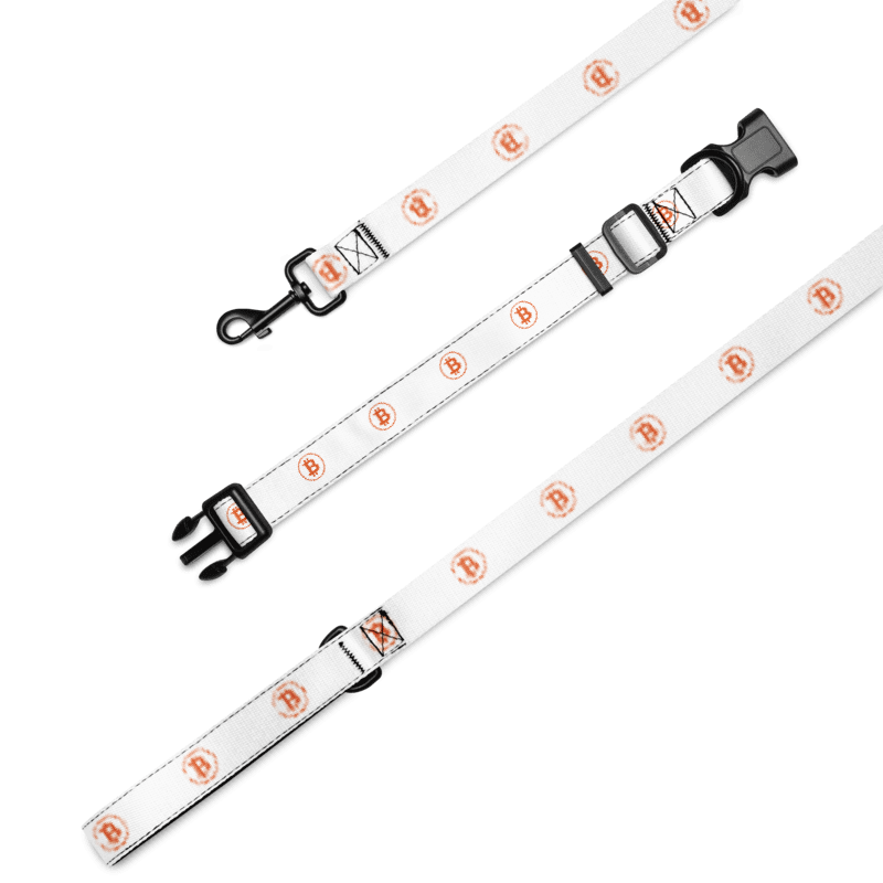 BTC Circle Logo Pet collar & leash