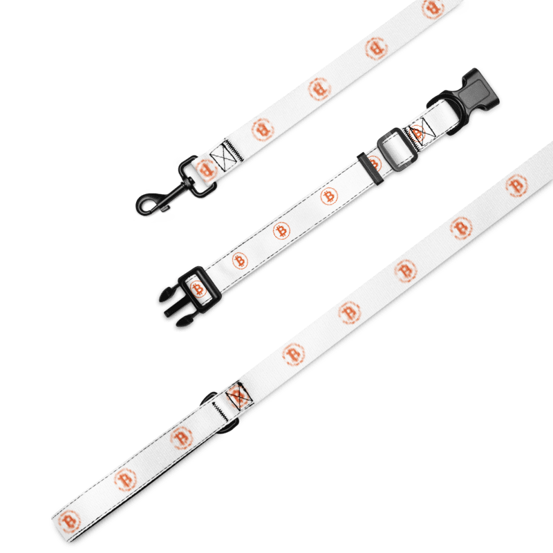 BTC Circle Logo Pet collar & leash