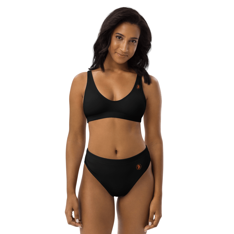 BTC Circle Logo high-waisted bikini (Black)