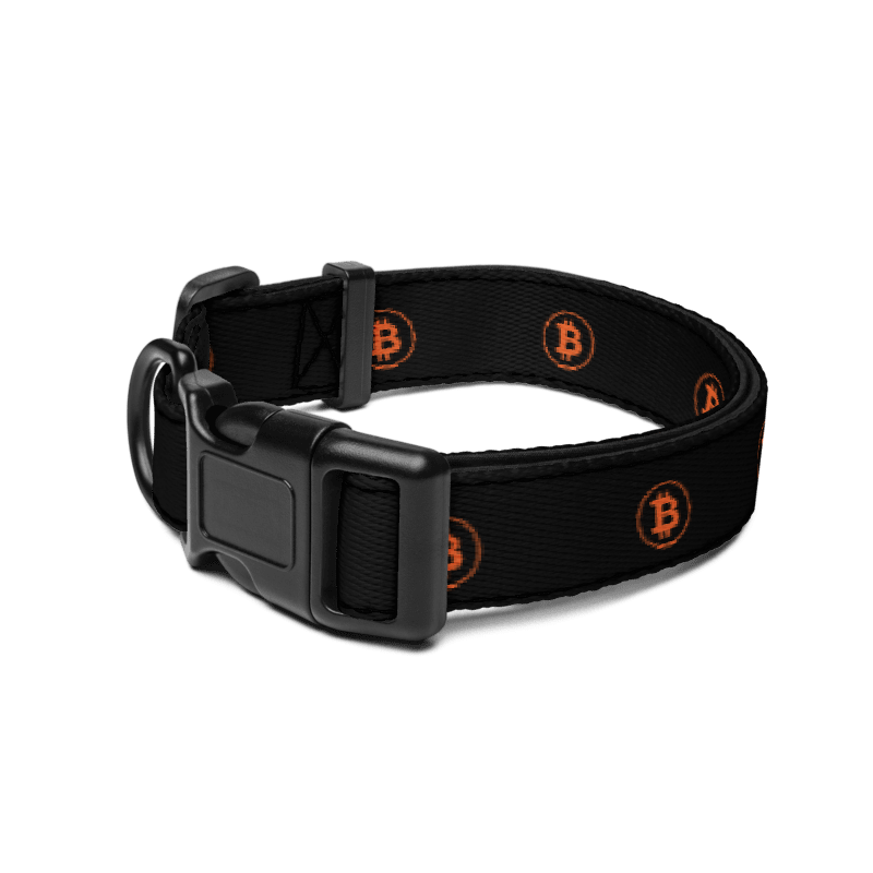 BTC Circle Logo Pet collar (Black)