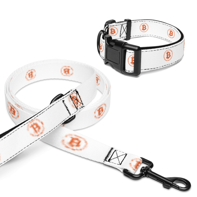 BTC Circle Logo Pet collar & leash