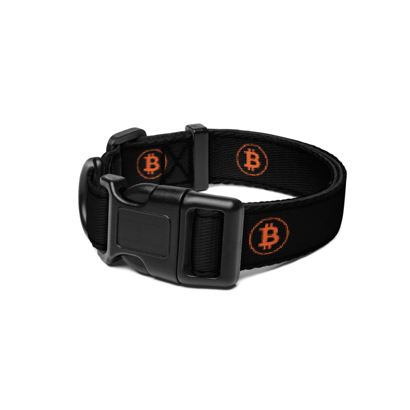 BTC Circle Logo Pet collar (Black)
