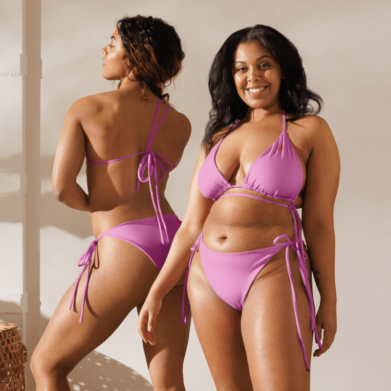 BTC Circle Logo string bikini (Pink)