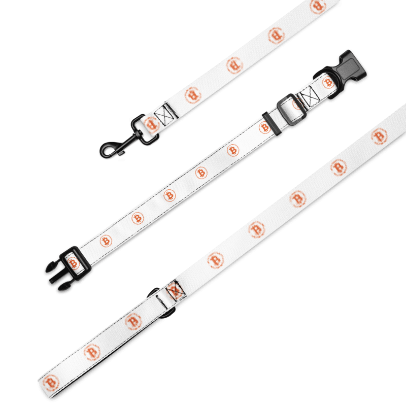 BTC Circle Logo Pet collar & leash