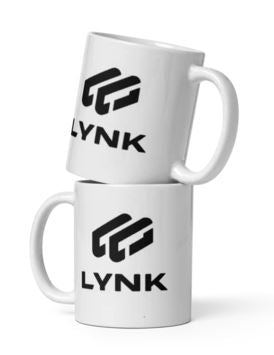 LYNK White glossy mug