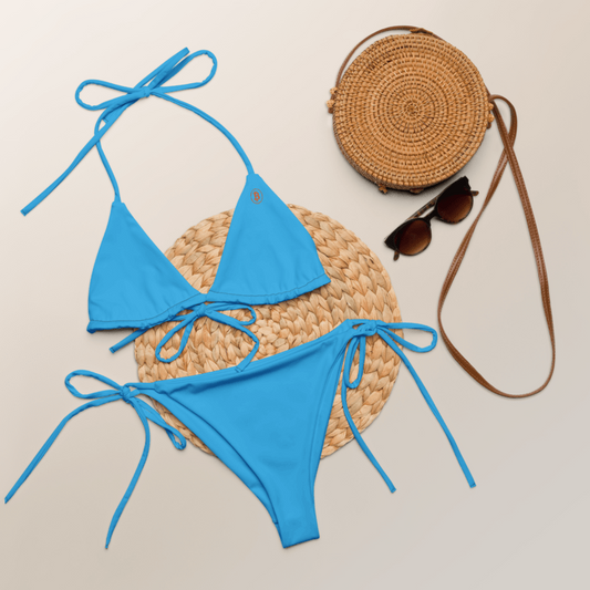 BTC Circle Logo string bikini (Light Blue)