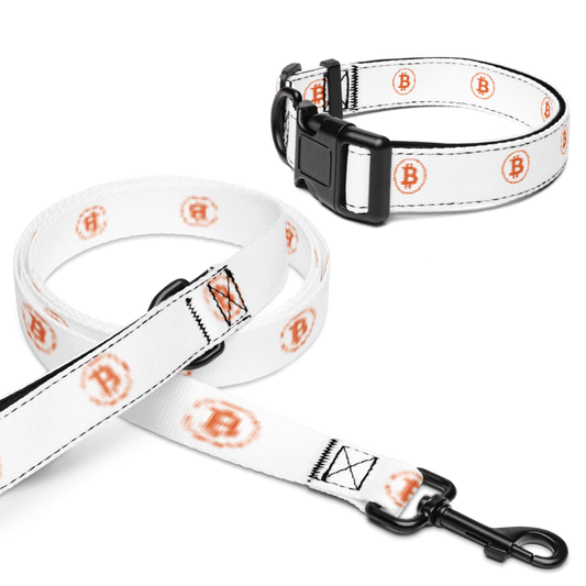 BTC Circle Logo Pet collar & leash
